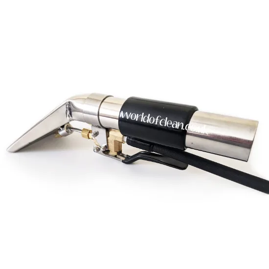 Detail King Upholstery Extractor Hand Tool – Clear Viewing Window, Brass Spray Jet, Fits All Mytee Extractors (9" QD Pigtail)