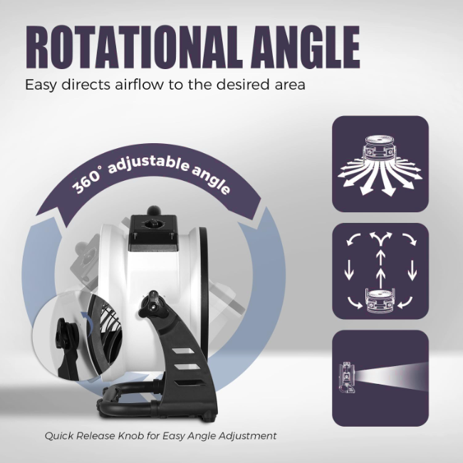 Mini Air Mover Fan Dryer - Image 3