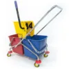 Dual Bucket Mop Wringer with Frame